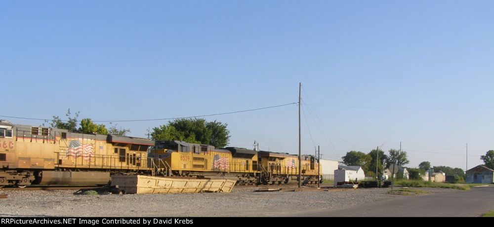 NB empty ballast train.